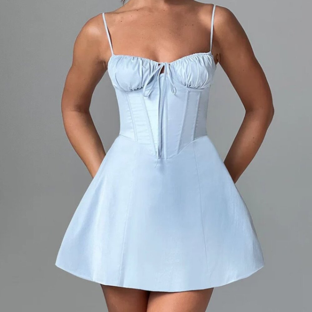 Lacey Mini Dress BabyBoo - Blue